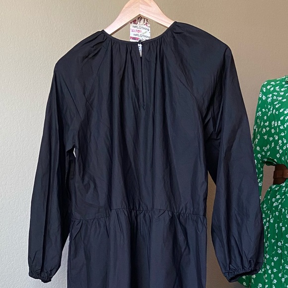 SOLD! Cotton Poplin Puff-Balloon Sleeved Dress - Picture 8 of 9